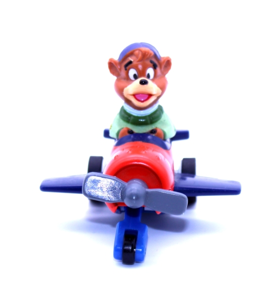 Disney Talespin (Happy Meal Beilage) Kunststoff Figur: Kit Wolkenflitzer im Flugzeug